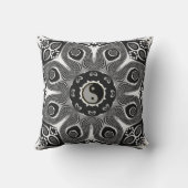 サンフラワーインヤンモダントライバルアートクッション クッション (裏面)