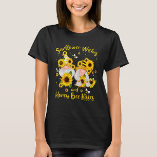 サンフラワーウィッシュハニービーキス格言サマーフロロ Tシャツ