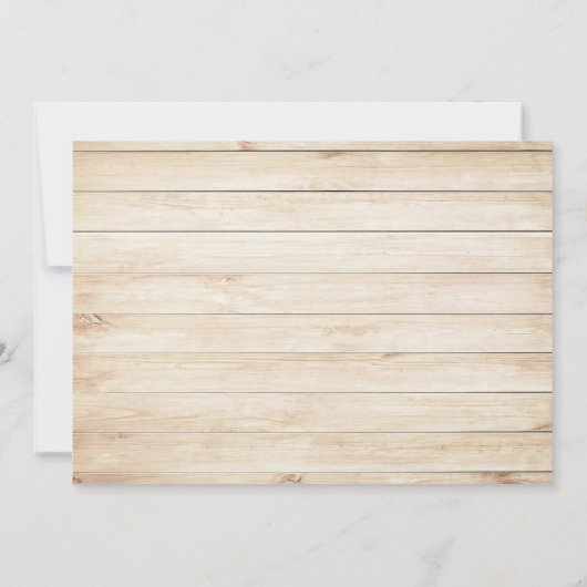 サンフラワーウェスタンブライダルシャワー招待 招待状 (裏面)