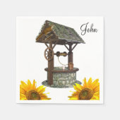 サンフラワーウェル紙ナプキンス スタンダードカクテルナプキン (正面)