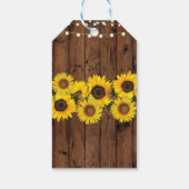 サンフラワーウッドブライダルシャワーに感謝 ギフトタグ (裏面)