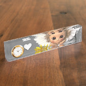 サンフラワーエンジェル机用ネームプレート デスクネームプレート (側面)