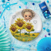 サンフラワーエンジェル紙プレート ペーパープレート (パーティー)