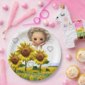 サンフラワーエンジェル紙プレート ペーパープレート (パーティー)