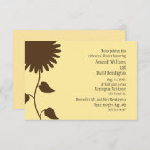 サンフラワーオンイエローリハーサルディナー招待状 招待状 (正面/裏面)