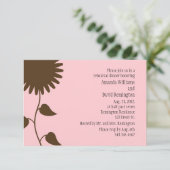 サンフラワーオンピンクリハーサルディナー招待状 招待状 (スタンド正面)