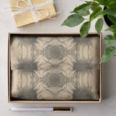 サンフラワーオールドヴィンテージセピアシックフローラカントリー 薄葉紙 (ギフト)