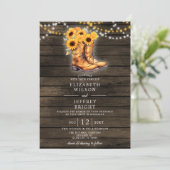 サンフラワーカウボーイブーツバーンウッドウェスタン結婚ズ 招待状 (スタンド正面)