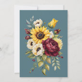 サンフラワーカントリーエレガンス結婚ズ 招待状 (裏面)