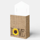 サンフラワーカントリーバーラッププリントブライダルシャワー フェイバーボックス (オープン)