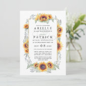 サンフラワーカントリー婚約パーティ招待状 招待状 (スタンド正面)