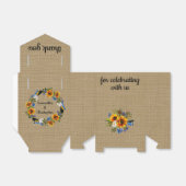 サンフラワーカントリー素朴バーラッププリント フェイバーボックス (折り畳みなし)