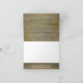 サンフラワーカ素朴ントリーメイソンジャーフェアリーライトズ サンキューカード (内部)