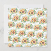 サンフラワーガーデンフローラ誕生日招待状 招待状 (裏面)