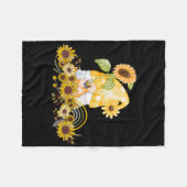 サンフラワーガーデン格言ウィメンズサマー フリースブランケット (正面(横))