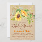 サンフラワークラフトブライダルシャワー招待 招待状 (正面)