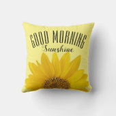 サンフラワーグッドモーニングサンシャイン装飾用クッション クッション (裏面)