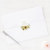 サンフラワーグリーンオリーブユーカリ封筒 ラウンドシール (封筒)