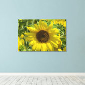 サンフラワーグローリー（ウェストクリーク）キャンバスプリントプリント キャンバスプリント (インサイチュ (ウッドフロア))