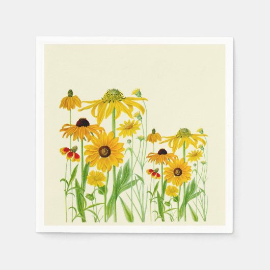 サンフラワーコシズ紙ナプキンス スタンダードカクテルナプキン (正面)