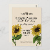 サンフラワーコテージコアヴィンテージ保存日 ポストカード (正面/裏面)