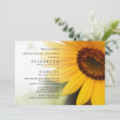 サンフラワーサマーリハーサルディナー招待状 招待状 (スタンド正面)