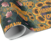 サンフラワーサンキューラッピング紙 ラッピングペーパー (ロールコーナー)