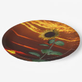 サンフラワーサンセット紙プレート ペーパープレート (アングル)