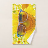 サンフラワーシェードシック バスタオルセット (ハンドタオル)