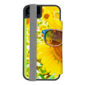 サンフラワーシェードシック INCIPIO iPhoneウォレットケース (フォリオ裏面)