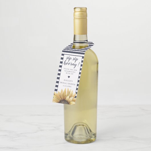 サンフラワーシップホーレイネービーストライプ ボトルネックタグ (アングル)