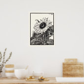 サンフラワージュリーデグラグオランダアーティストヴィンテージ ポスター (キッチン)