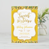 サンフラワースウィート16招待状 招待状 (スタンド正面)