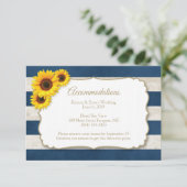 サンフラワーストライプズNavy Blue宿泊施設 エンクロージャーカード (スタンド正面)