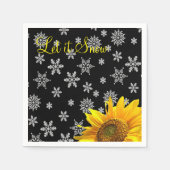 サンフラワースノーフレーク紙ナプキンス スタンダードカクテルナプキン (正面)