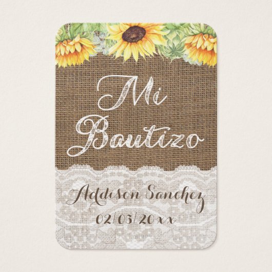 サンフラワースペインのズバプテスマラベル/レクエルドバウティゾ (正面)