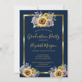 サンフラワースミレアフラワーズウッド卒業パーティー 招待状 (正面)