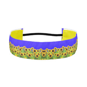 サンフラワーズアスレティックヘッドバンドウクライナ国旗の色 アスレチックヘッドバンド