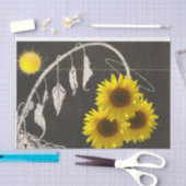 サンフラワーズアンドサンギフトティッシュペーパー 薄葉紙 (クラフト)