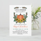サンフラワーズアンドパンプキンオータムトドラーバースデーパーティー 招待状 (スタンド正面)