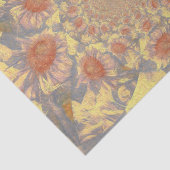 サンフラワーズイエロー抽象芸術アートデザインデコパージュ 薄葉紙 (詳細)