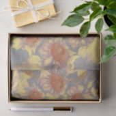 サンフラワーズイエロー抽象芸術アートデザインデコパージュ 薄葉紙 (ギフト)