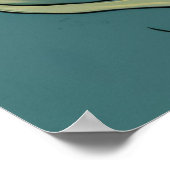 サンフラワーズインフルムーンバンゴッホスタイルフローラ ポスター (角)