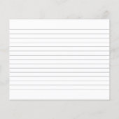 サンフラワーズインメイスンジャーブライダルシャワーレシピカード (裏面)