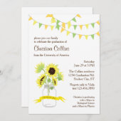 サンフラワーズインメイスンジャー卒業招待状 招待状 (正面/裏面)