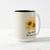 サンフラワーズウィズコージービベス引用文 ツートーンマグカップ (正面右)