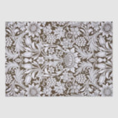 サンフラワーズウィリアムモリスパープルヴィンテージフローラ 薄葉紙 (正面)