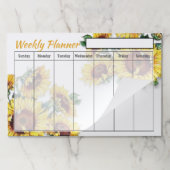 サンフラワーズウィークリープランナーシート紙パッド ペーパーパッド (折り畳み)