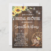 サンフラワーズウェスタンブライダルシャワーカントリーブーツ 招待状 (正面)