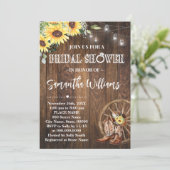 サンフラワーズウェスタンブライダルシャワーカントリーブーツ 招待状 (スタンド正面)